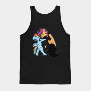 Rainbow Factory Role Reversal Sticker Tank Top